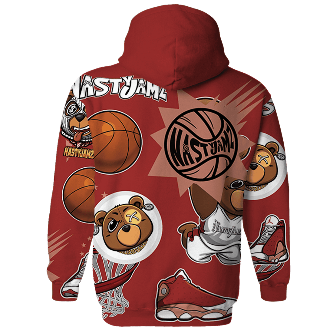 Dune Red 13s Hoodie Match BER Icon Wallpapers 3D All-Over Print - NastyJamz