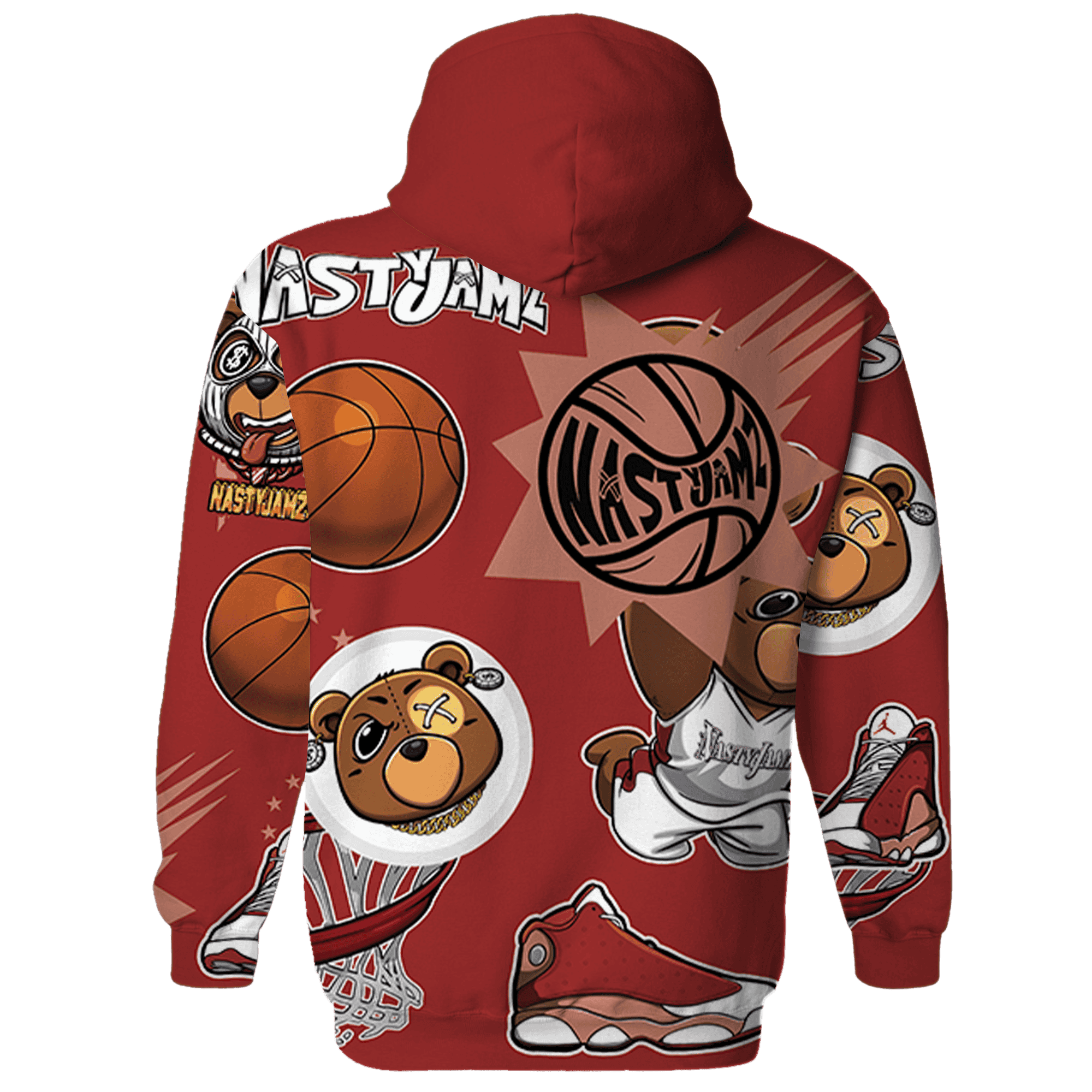 Dune Red 13s Hoodie Match BER Icon Wallpapers 3D All-Over Print - NastyJamz