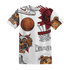 High 85 Metallic Burgundy 1s T Shirt Match BER Icon Wallpapers 3D All-Over Print - NastyJamz