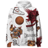 High 85 Metallic Burgundy 1s Hoodie Match BER Icon Wallpapers 3D All-Over Print - NastyJamz