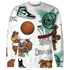 High OG Green Glow 1s Sweatshirt Match BER Icon Wallpapers 3D All-Over Print - NastyJamz