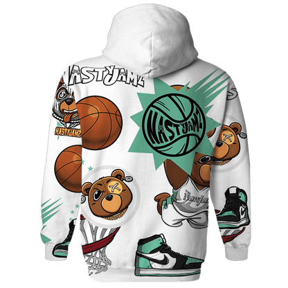 High OG Green Glow 1s Hoodie Match BER Icon Wallpapers 3D All-Over Print - NastyJamz