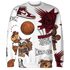High White Team Red 1s Sweatshirt Match BER Icon Wallpapers 3D All-Over Print - NastyJamz