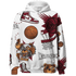 High White Team Red 1s Hoodie Match BER Icon Wallpapers 3D All-Over Print - NastyJamz