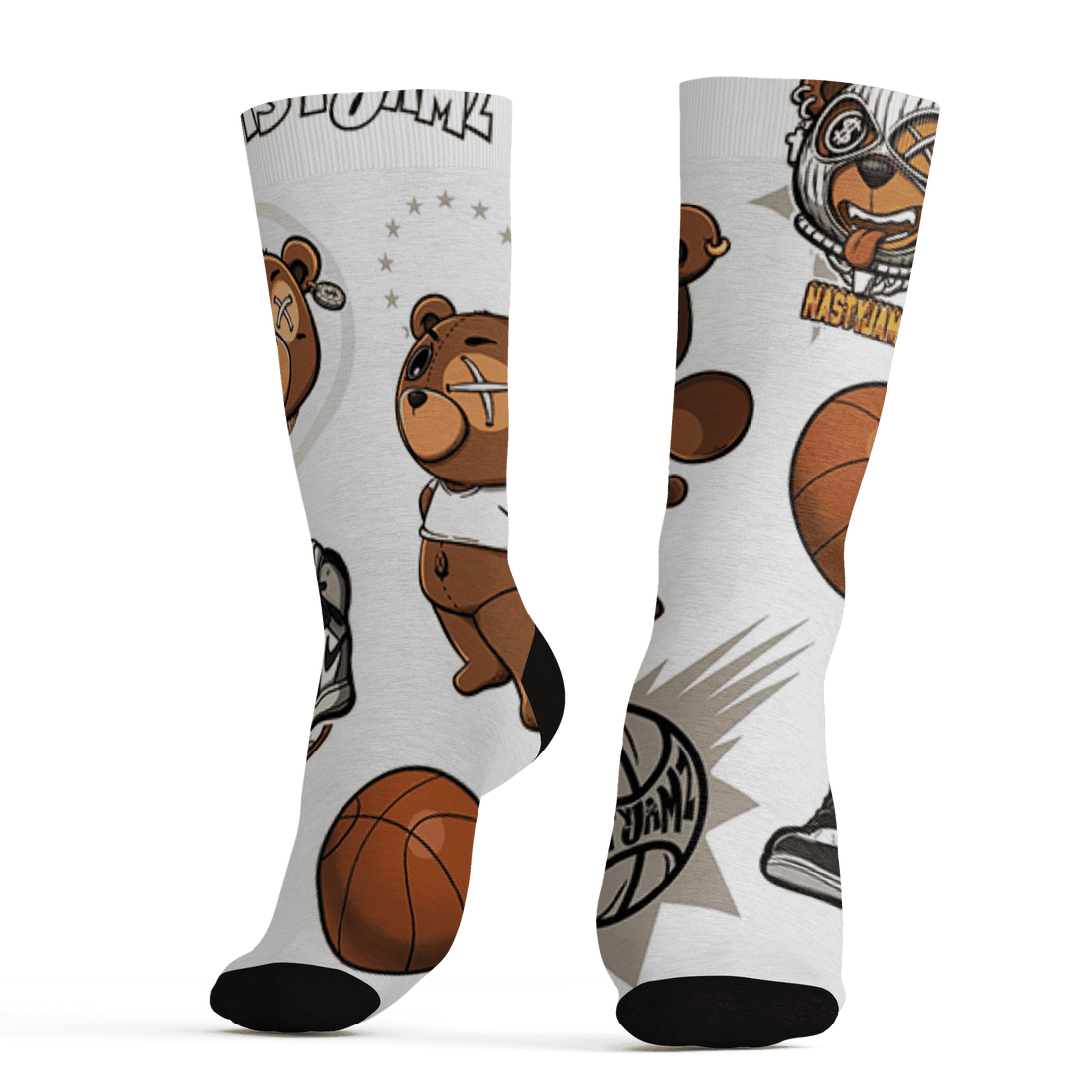 Latte 1s Socks Match BER Icon Wallpapers 3D All-Over Print - NastyJamz