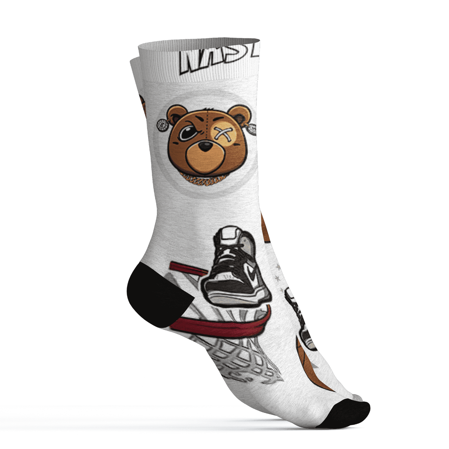 Latte 1s Socks Match BER Icon Wallpapers 3D All-Over Print - NastyJamz