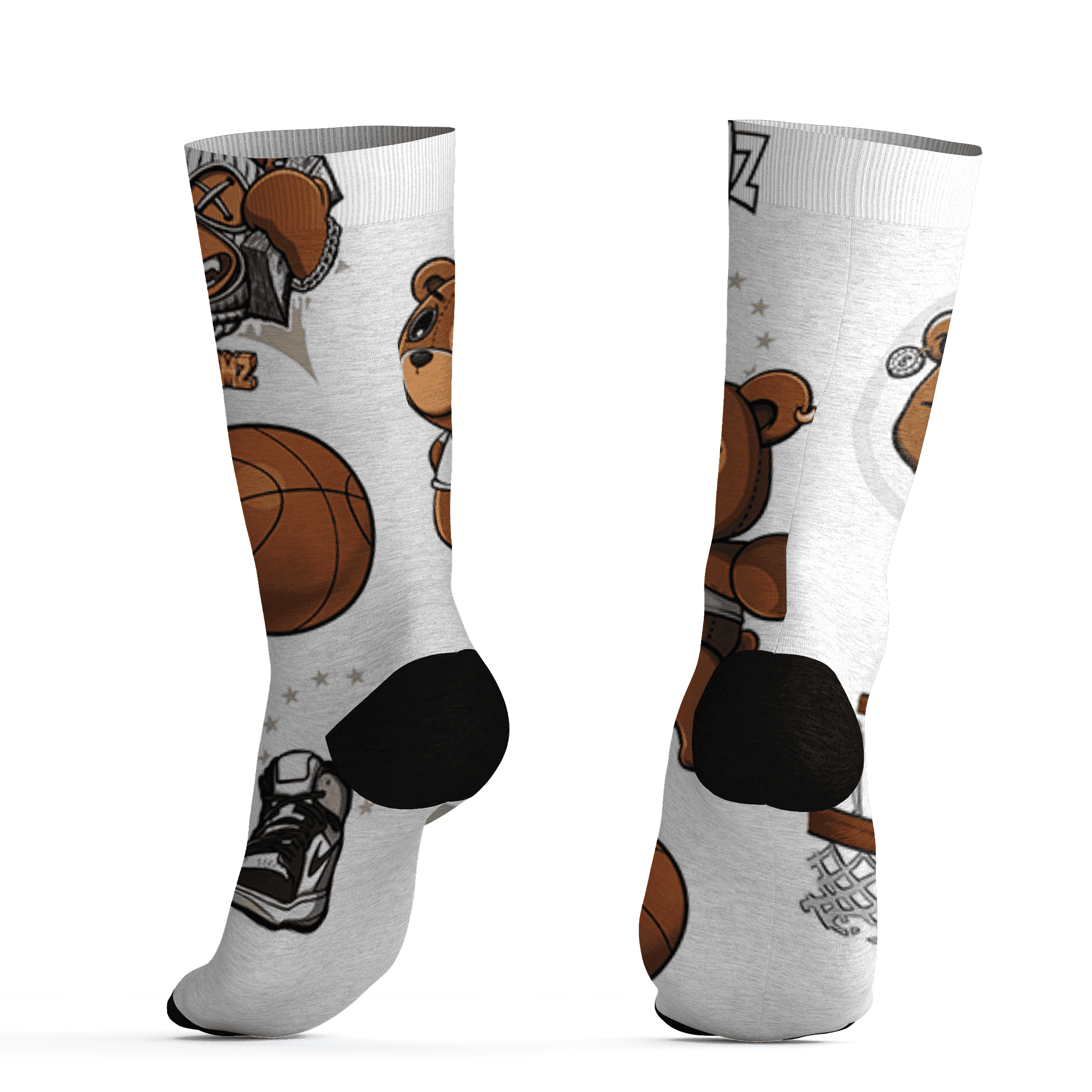 Latte 1s Socks Match BER Icon Wallpapers 3D All-Over Print - NastyJamz