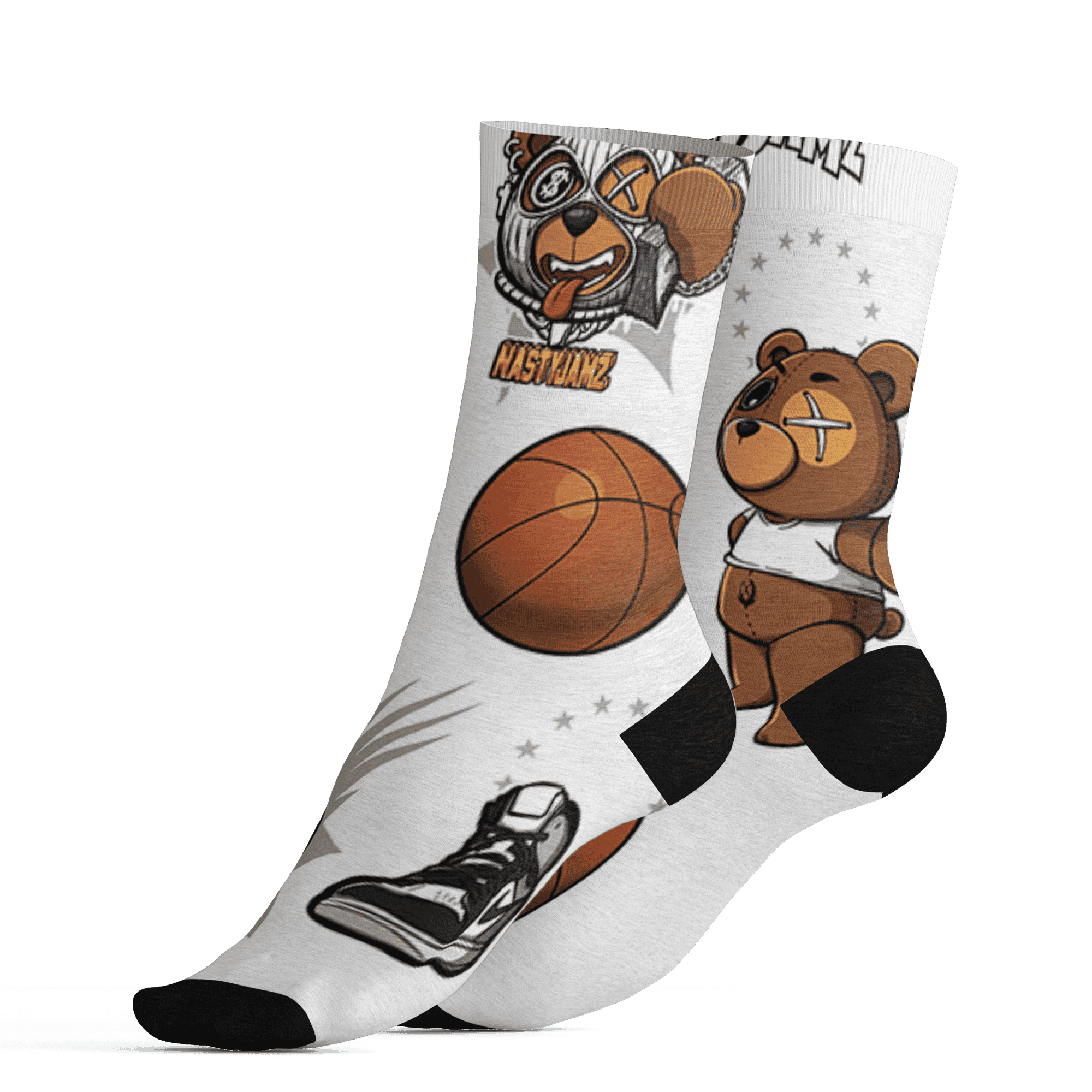 Latte 1s Socks Match BER Icon Wallpapers 3D All-Over Print - NastyJamz