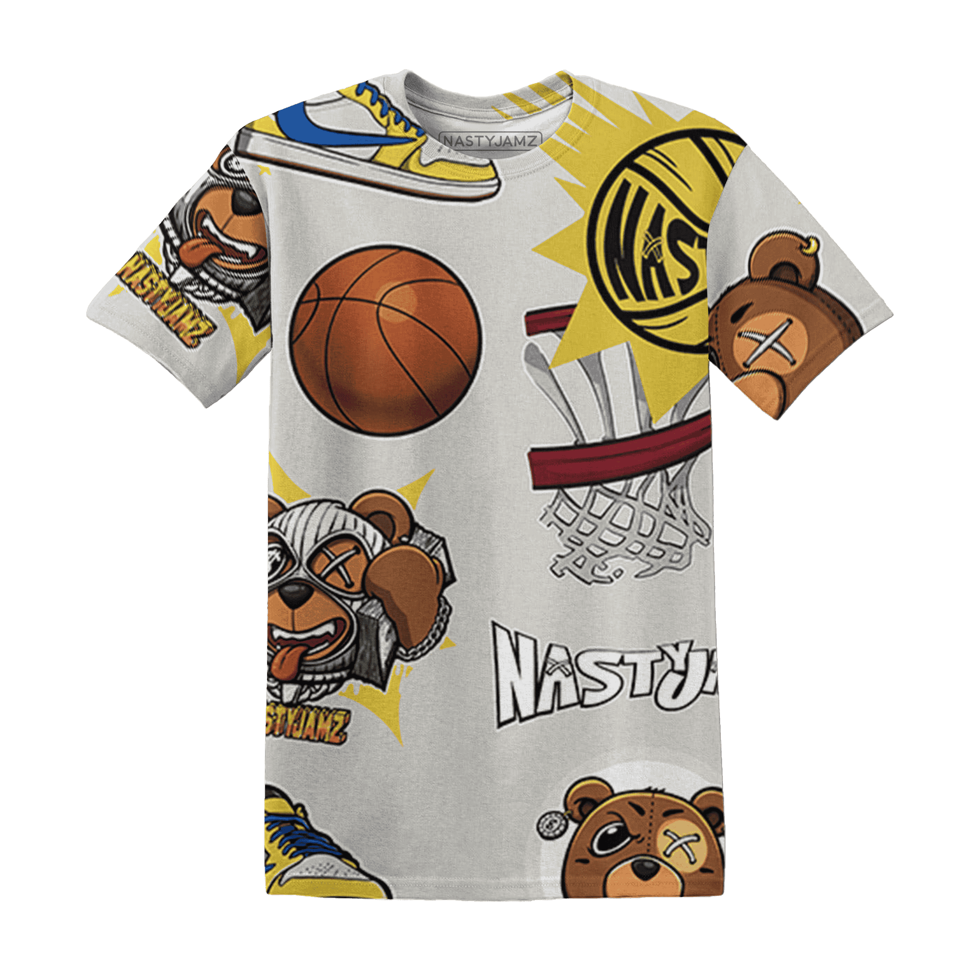 Low OG Canary TVSC 1s T Shirt Match BER Icon Wallpapers 3D All-Over Print - NastyJamz