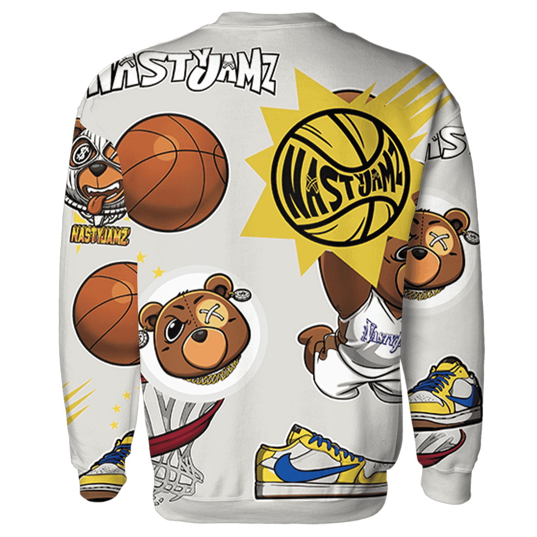 Low OG Canary TVSC 1s Sweatshirt Match BER Icon Wallpapers 3D All-Over Print - NastyJamz