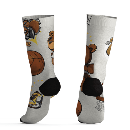 Low OG Canary TVSC 1s Socks Match BER Icon Wallpapers 3D All-Over Print - NastyJamz