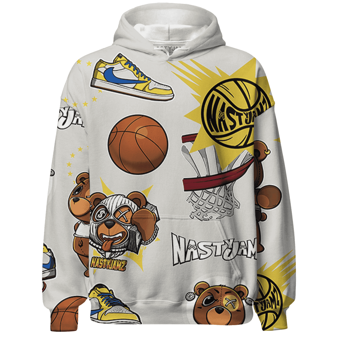 Low OG Canary TVSC 1s Hoodie Match BER Icon Wallpapers 3D All-Over Print - NastyJamz