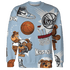 Mid Diffused Blue Grey 1s Sweatshirt Match BER Icon Wallpapers 3D All-Over Print - NastyJamz