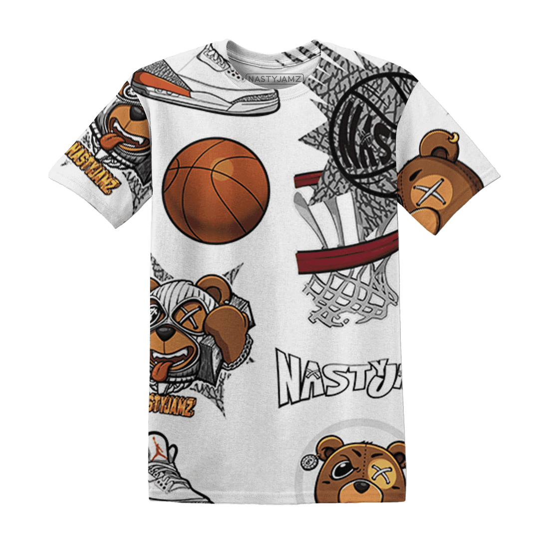 Georgia Peach 3s T Shirt Match BER Icon Wallpapers 3D All-Over Print - NastyJamz
