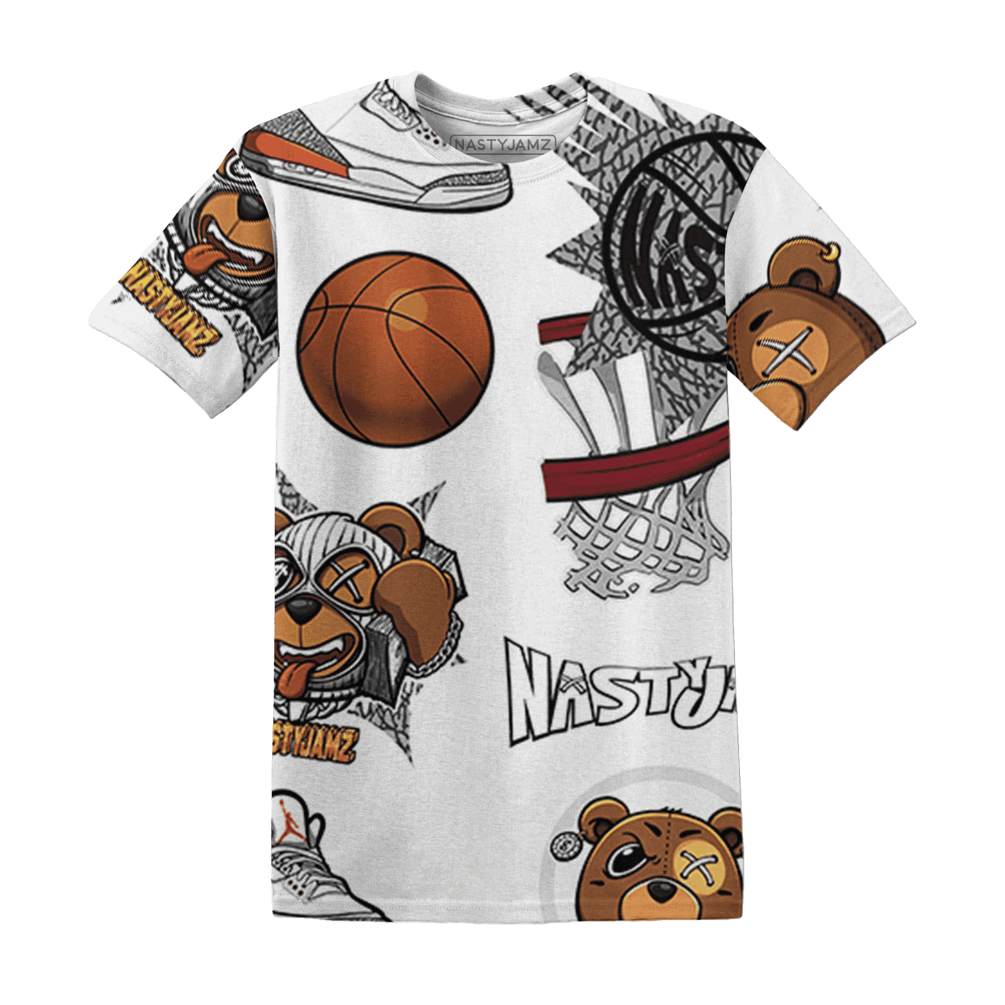 Georgia Peach 3s T Shirt Match BER Icon Wallpapers 3D All-Over Print - NastyJamz