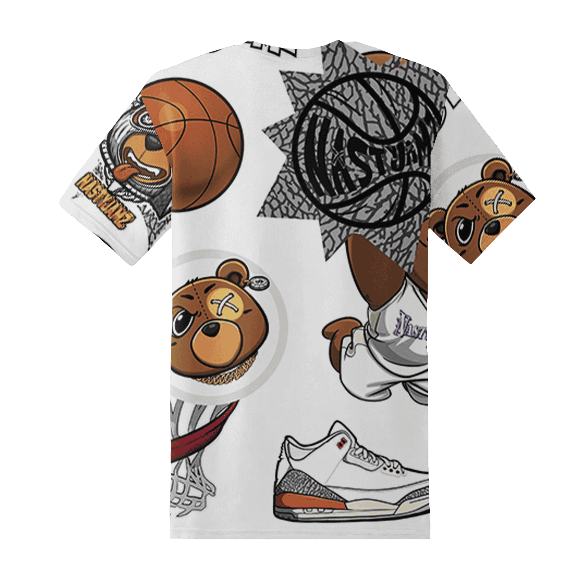 Georgia Peach 3s T Shirt Match BER Icon Wallpapers 3D All-Over Print - NastyJamz