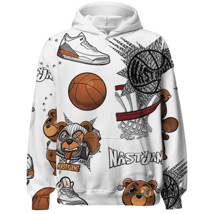 Georgia Peach 3s Hoodie Match BER Icon Wallpapers 3D All-Over Print - NastyJamz
