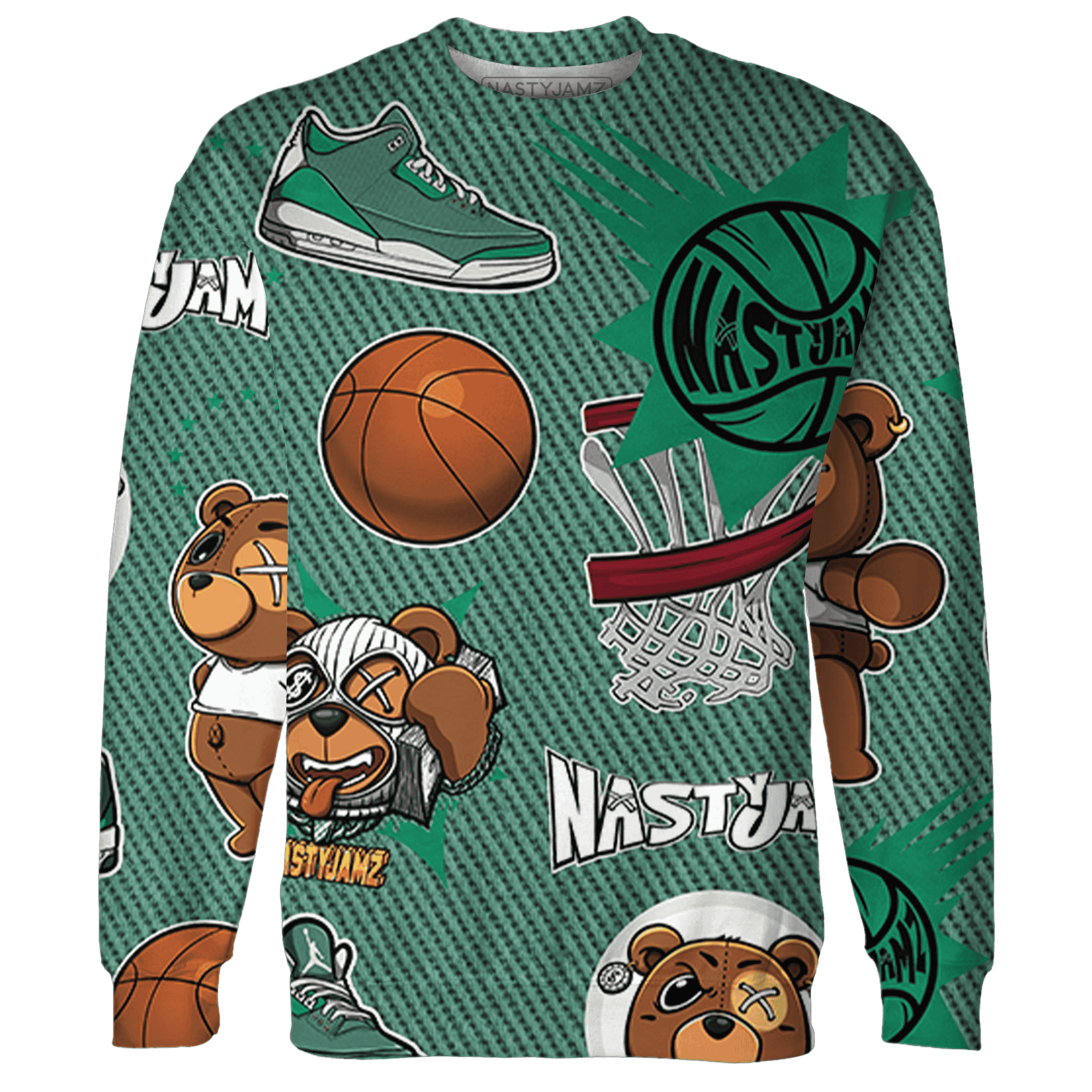 Nina CN Abney 3s Sweatshirt Match BER Icon Wallpapers 3D All-Over Print - NastyJamz