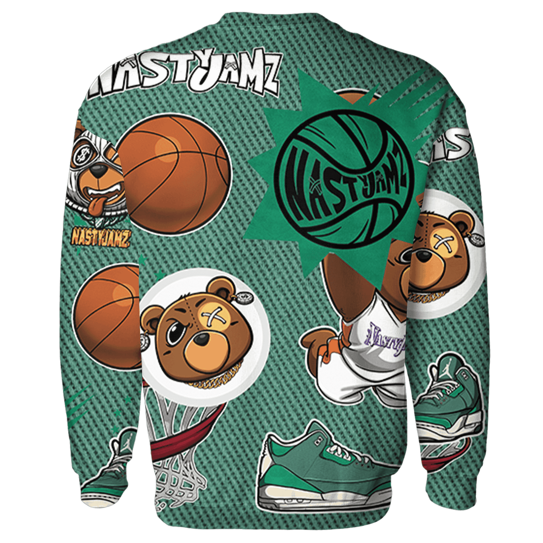 Nina CN Abney 3s Sweatshirt Match BER Icon Wallpapers 3D All-Over Print - NastyJamz