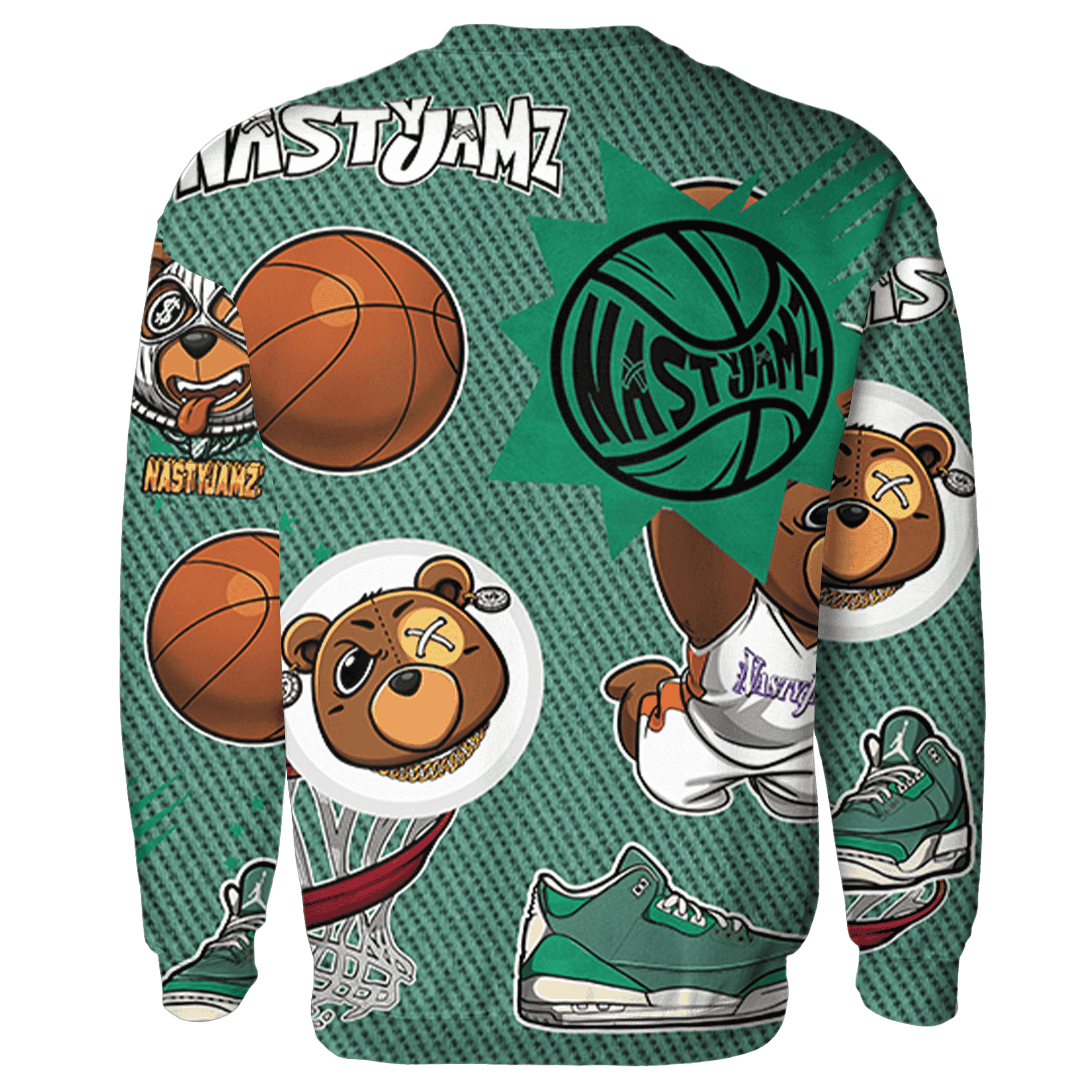 Nina CN Abney 3s Sweatshirt Match BER Icon Wallpapers 3D All-Over Print - NastyJamz