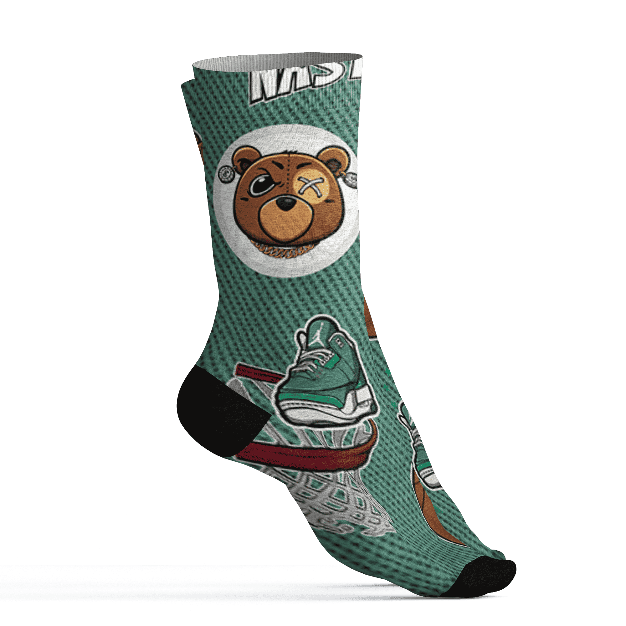 Nina CN Abney 3s Socks Match BER Icon Wallpapers 3D All-Over Print - NastyJamz