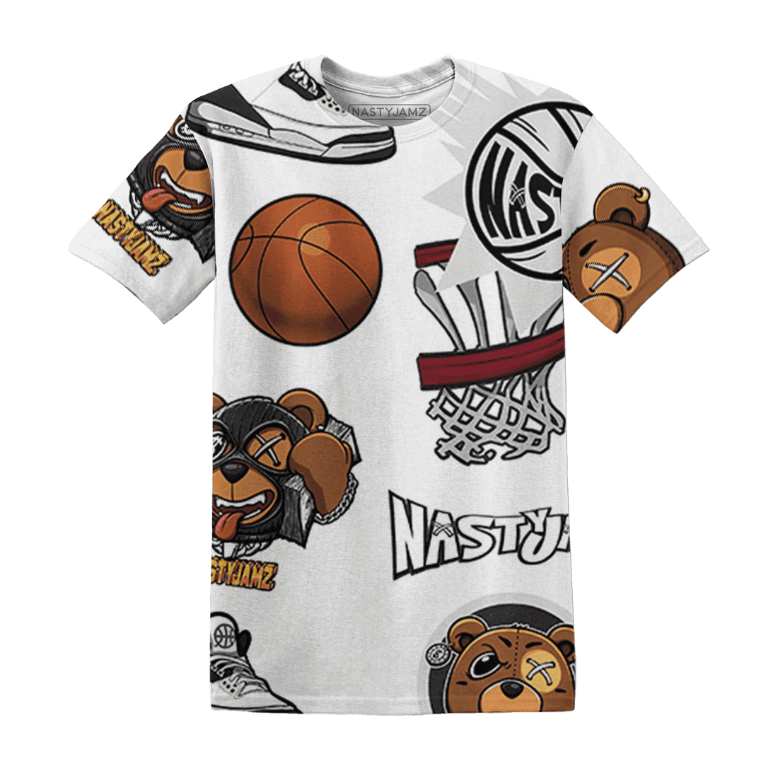 Quaiii 54 3s T Shirt Match BER Icon Wallpapers 3D All-Over Print - NastyJamz