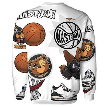 Quaiii 54 3s Sweatshirt Match BER Icon Wallpapers 3D All-Over Print - NastyJamz