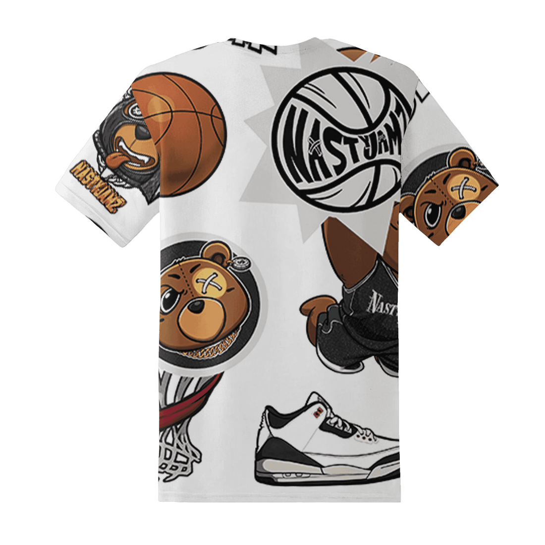 Quaiii 54 3s T Shirt Match BER Icon Wallpapers 3D All-Over Print - NastyJamz