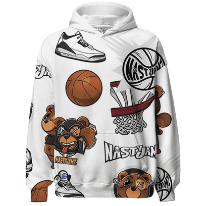 Quaiii 54 3s Hoodie Match BER Icon Wallpapers 3D All-Over Print - NastyJamz