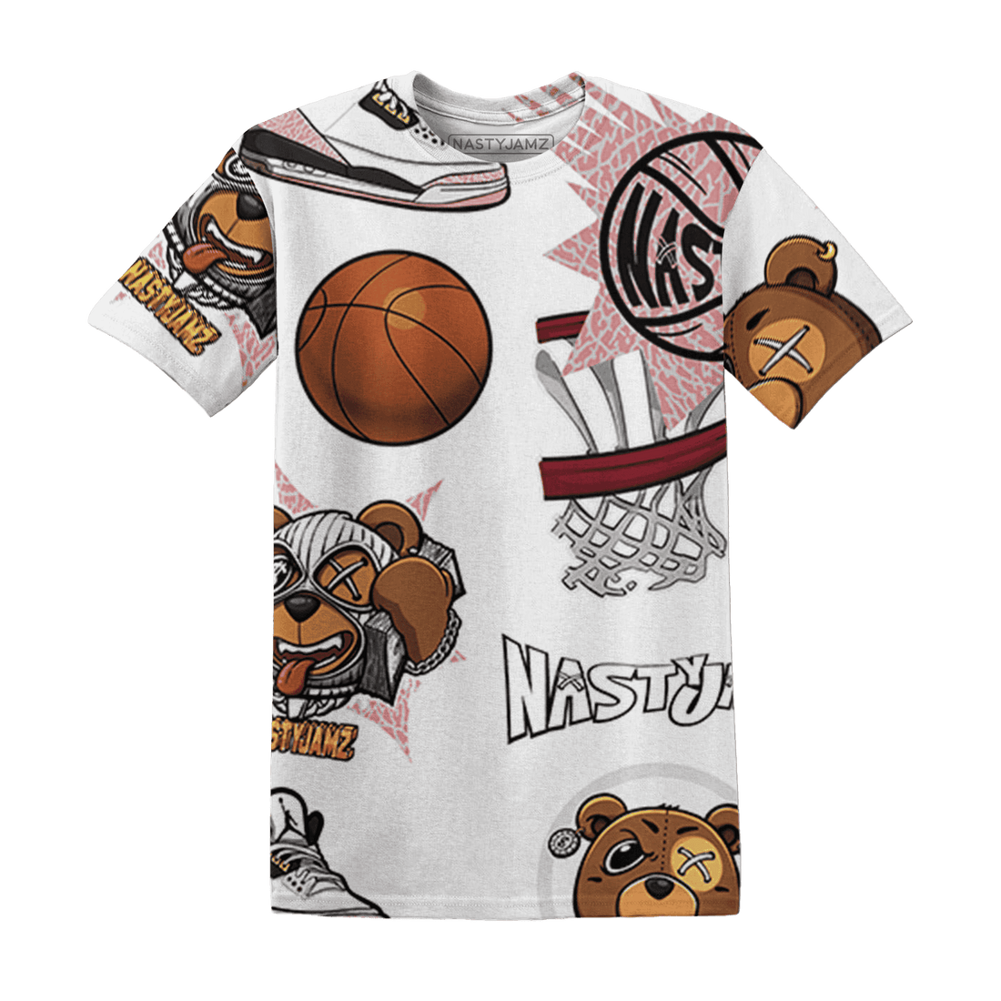 Red Stardust 3s T Shirt Match BER Icon Wallpapers 3D All-Over Print - NastyJamz