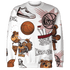 Red Stardust 3s Sweatshirt Match BER Icon Wallpapers 3D All-Over Print - NastyJamz