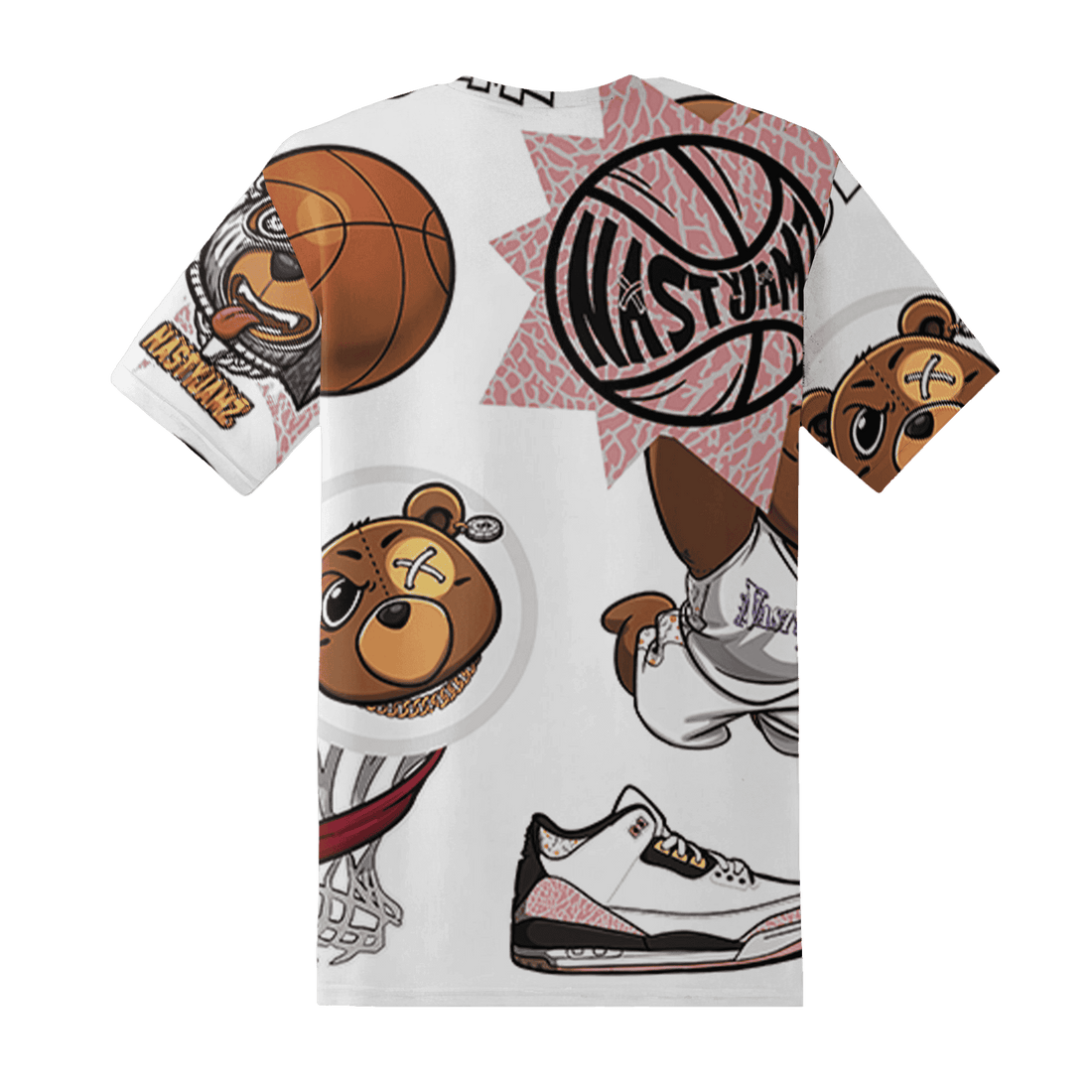 Red Stardust 3s T Shirt Match BER Icon Wallpapers 3D All-Over Print - NastyJamz