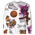 GS Hyper Violet 4s Sweatshirt Match BER Icon Wallpapers 3D All-Over Print - NastyJamz