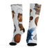 Industrial Blue 4s Socks Match BER Icon Wallpapers 3D All-Over Print - NastyJamz