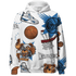 Industrial Blue 4s Hoodie Match BER Icon Wallpapers 3D All-Over Print - NastyJamz