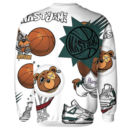 Oxidized Green 4s Sweatshirt Match BER Icon Wallpapers 3D All-Over Print - NastyJamz