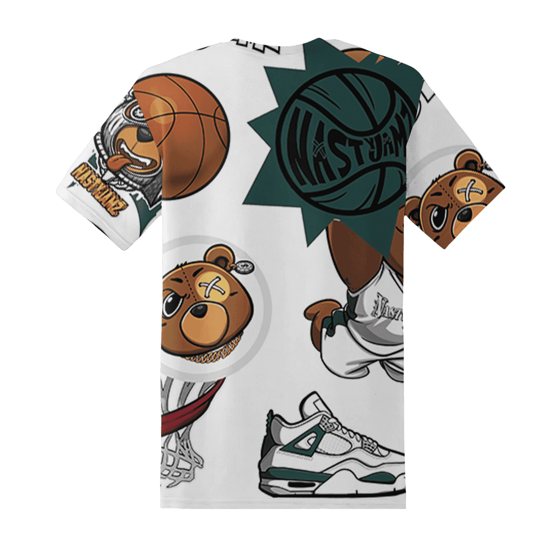 Oxidized Green 4s T Shirt Match BER Icon Wallpapers 3D All-Over Print - NastyJamz