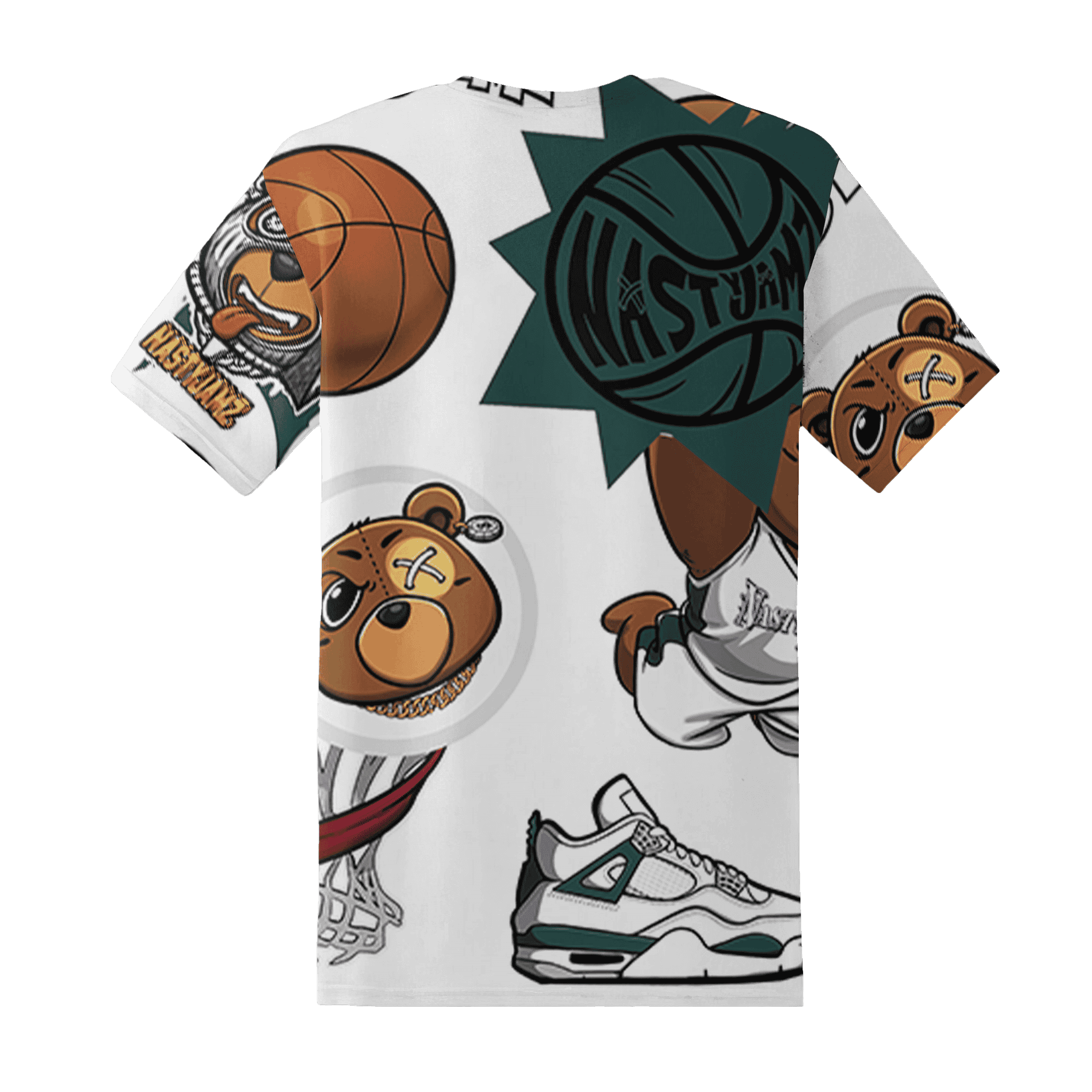 Oxidized Green 4s T Shirt Match BER Icon Wallpapers 3D All-Over Print - NastyJamz