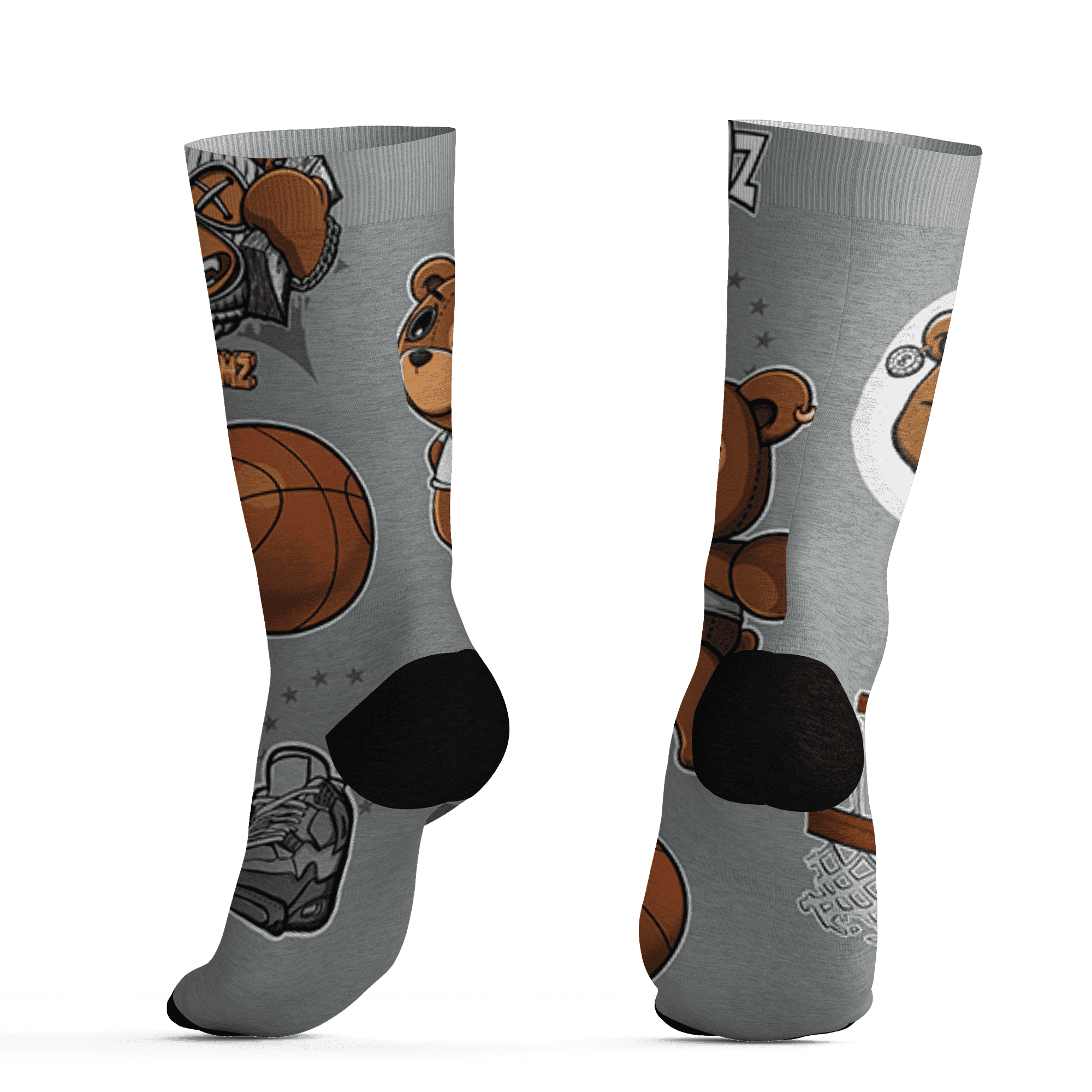 Paris Olympicsss 4s Socks Match BER Icon Wallpapers 3D All-Over Print - NastyJamz