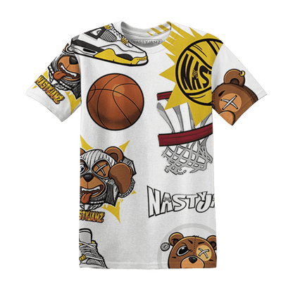 Vivid Sulfur 4s T Shirt Match BER Icon Wallpapers 3D All-Over Print - NastyJamz