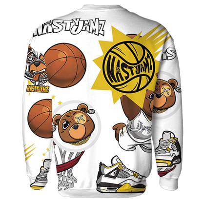 Vivid Sulfur 4s Sweatshirt Match BER Icon Wallpapers 3D All-Over Print - NastyJamz