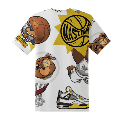 Vivid Sulfur 4s T Shirt Match BER Icon Wallpapers 3D All-Over Print - NastyJamz
