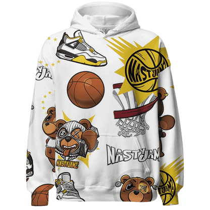 Vivid Sulfur 4s Hoodie Match BER Icon Wallpapers 3D All-Over Print - NastyJamz