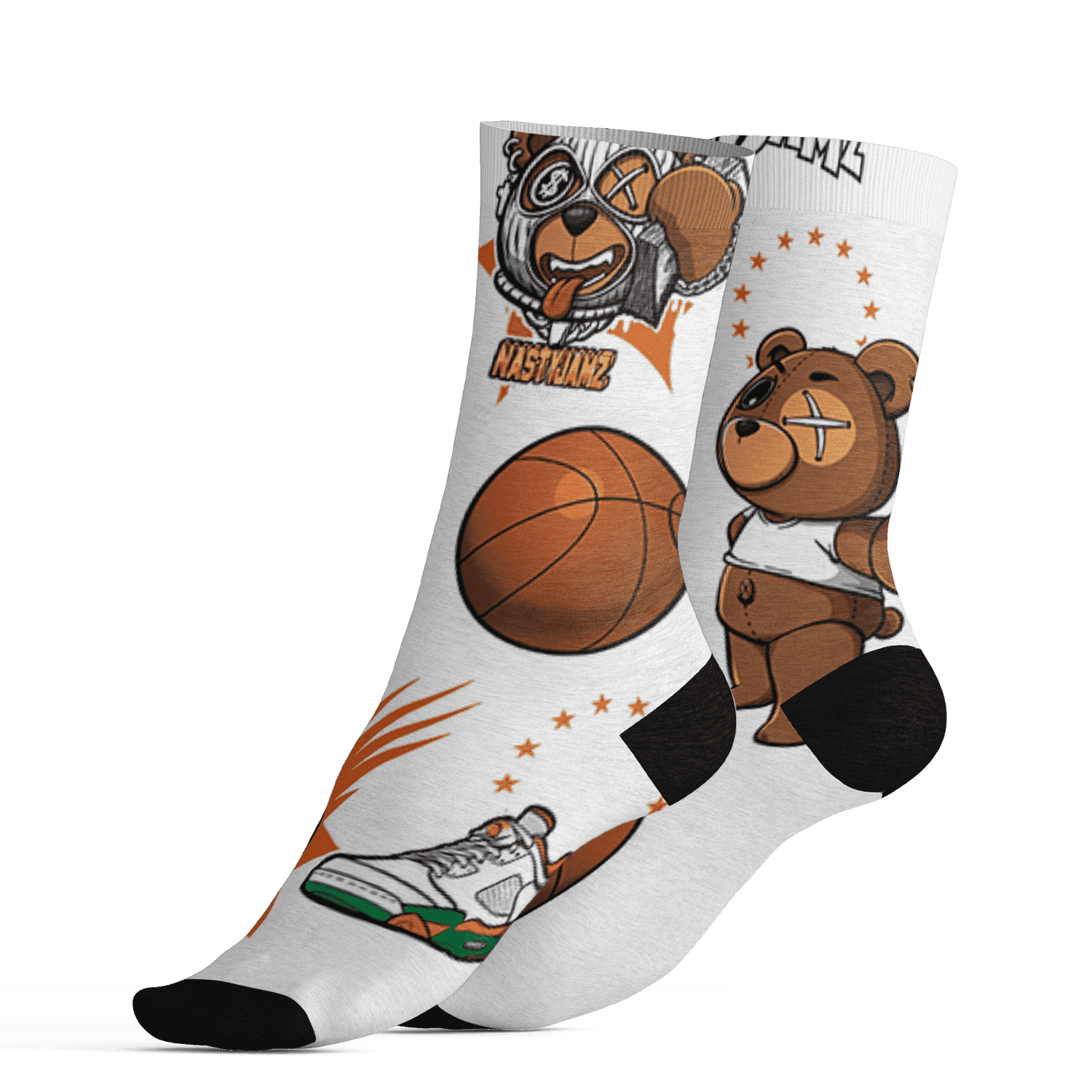 AJ 5 MAM Hurricanes Socks Match BER Icon Wallpapers 3D All-Over Print - NastyJamz