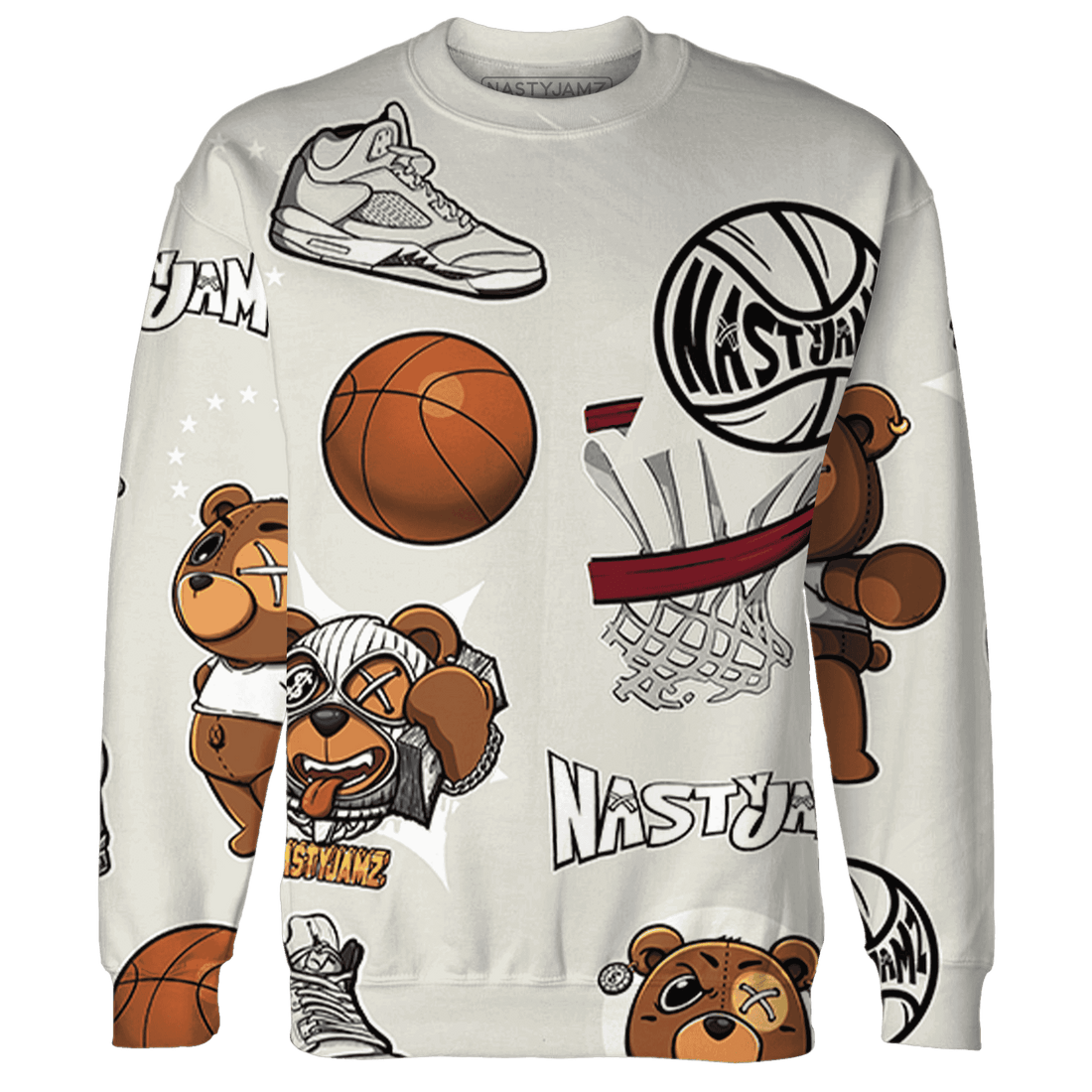 SE Sail 5s Sweatshirt Match BER Icon Wallpapers 3D All-Over Print - NastyJamz