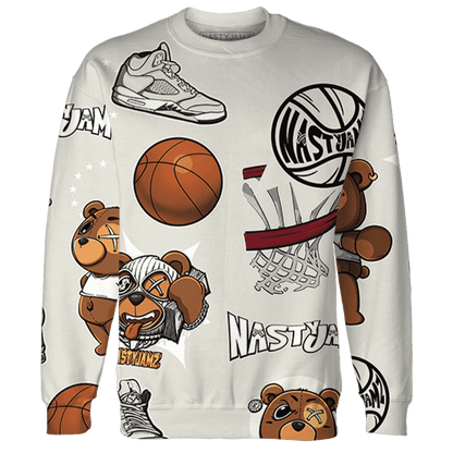 SE Sail 5s Sweatshirt Match BER Icon Wallpapers 3D All-Over Print - NastyJamz