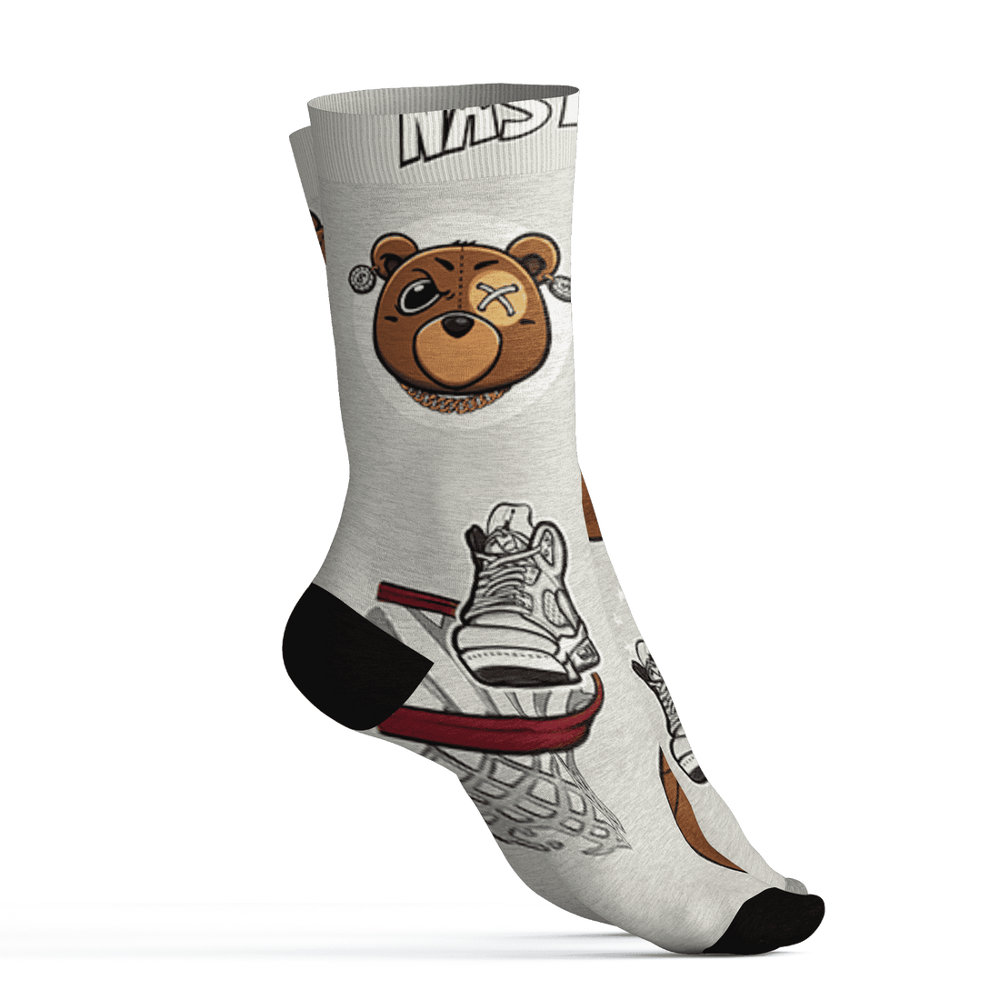 AJ 5 SE Sail Socks Match BER Icon Wallpapers 3D All-Over Print - NastyJamz