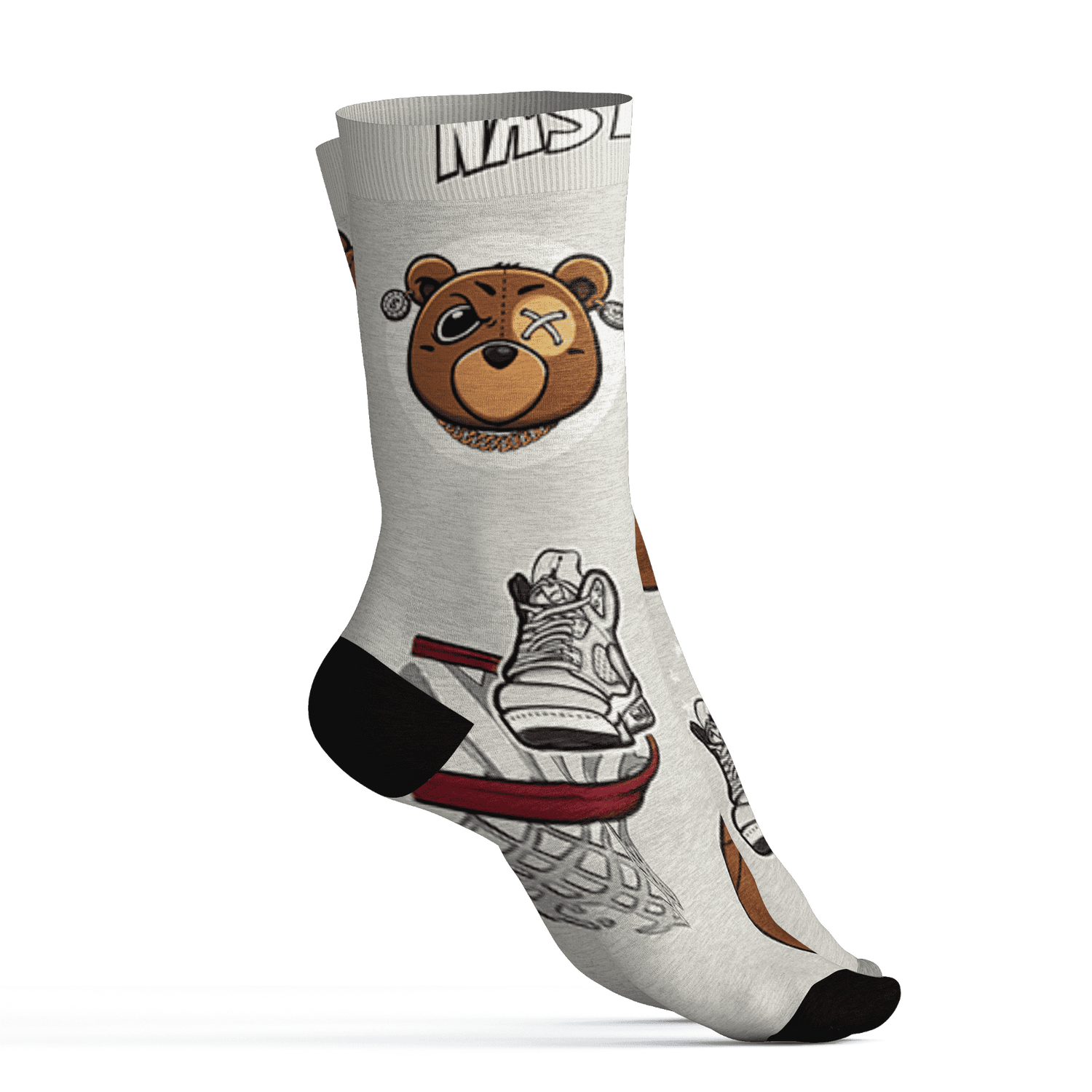 AJ 5 SE Sail Socks Match BER Icon Wallpapers 3D All-Over Print - NastyJamz