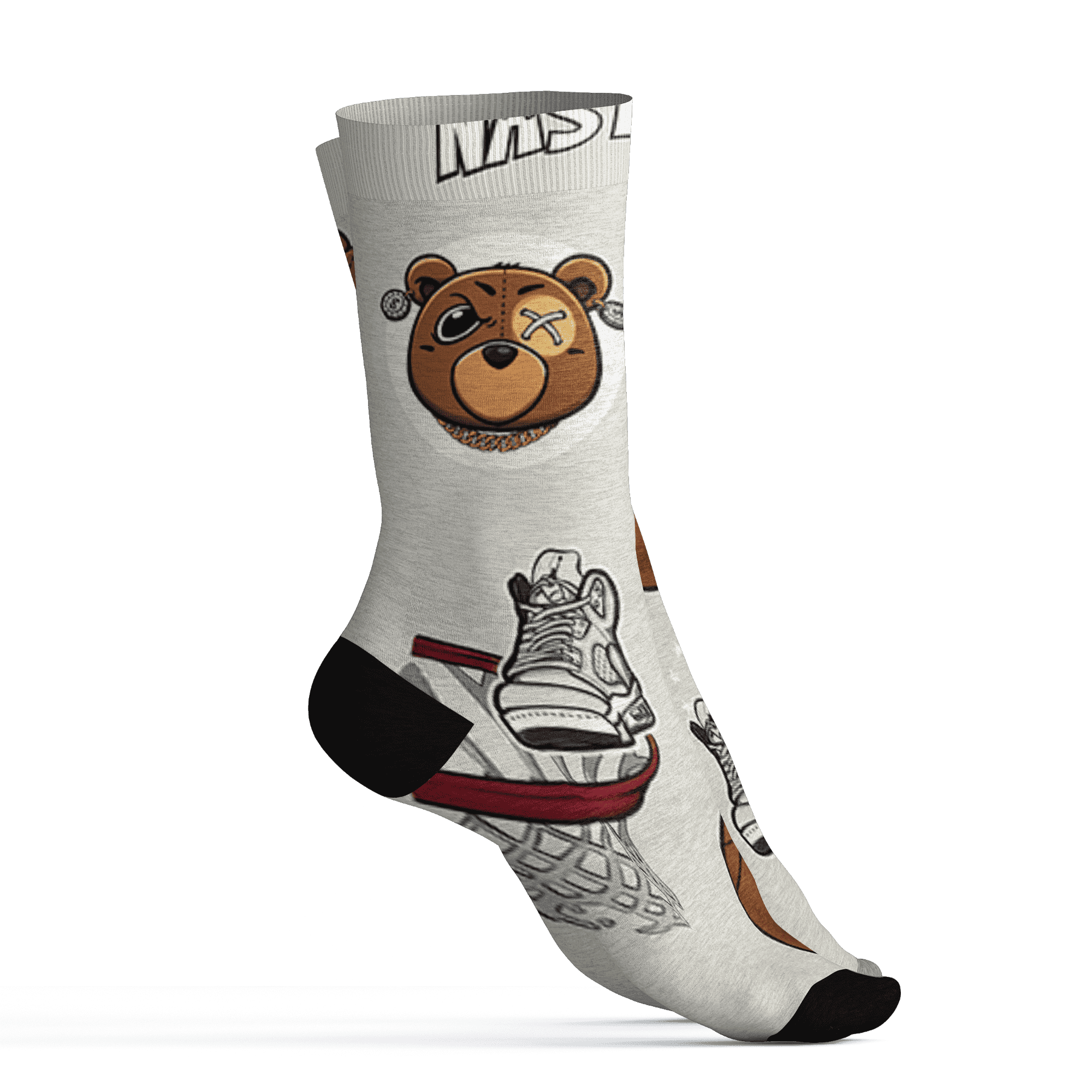 AJ 5 SE Sail Socks Match BER Icon Wallpapers 3D All-Over Print - NastyJamz