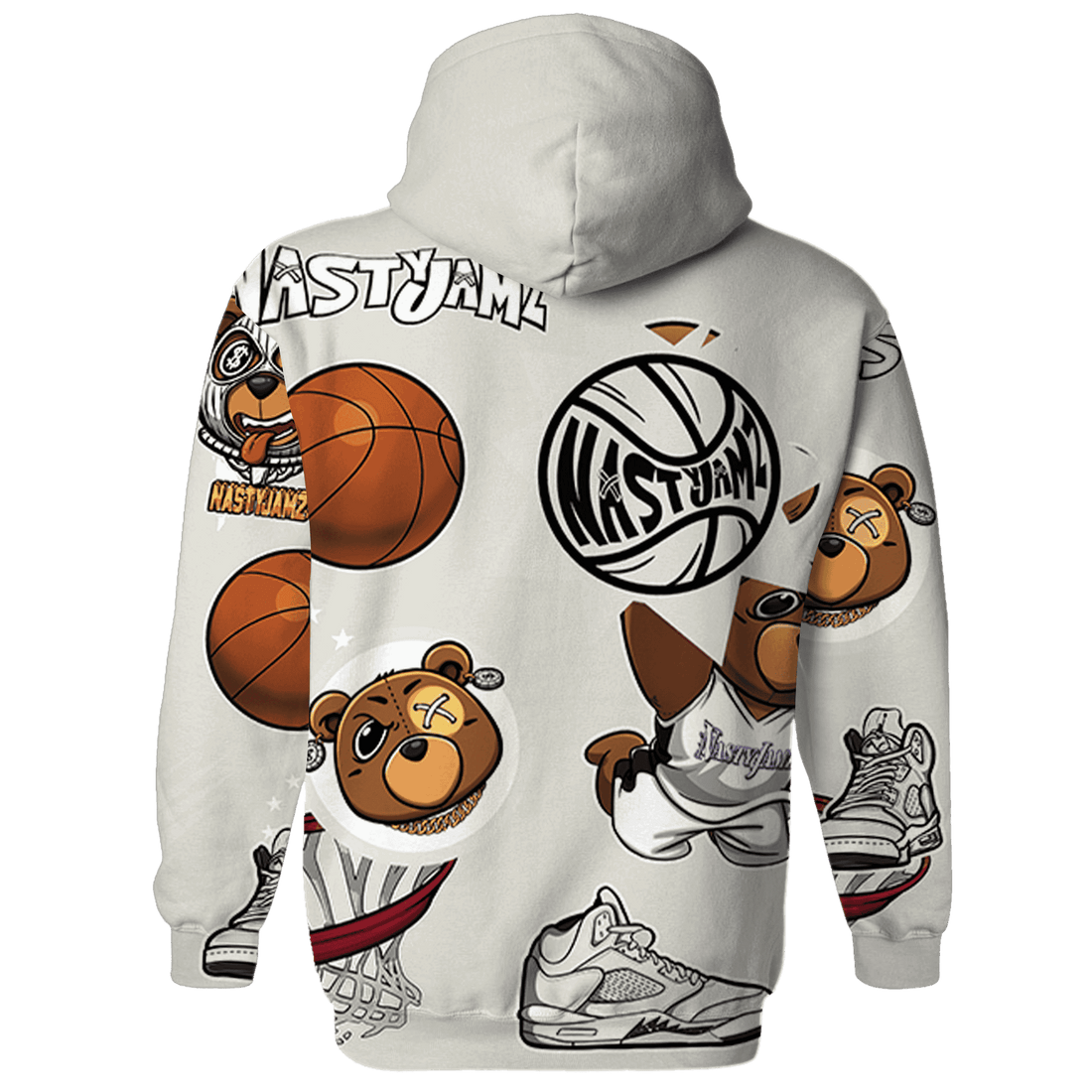 SE Sail 5s Hoodie Match BER Icon Wallpapers 3D All-Over Print - NastyJamz